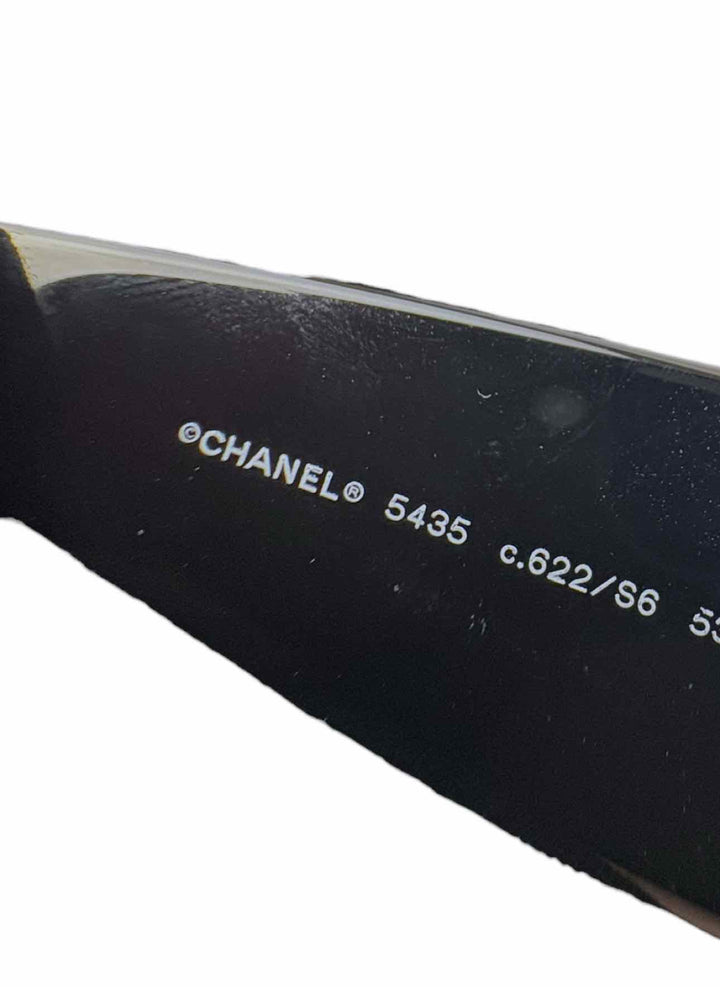 Chanel Black Rectangle Sunglasses Eyewear