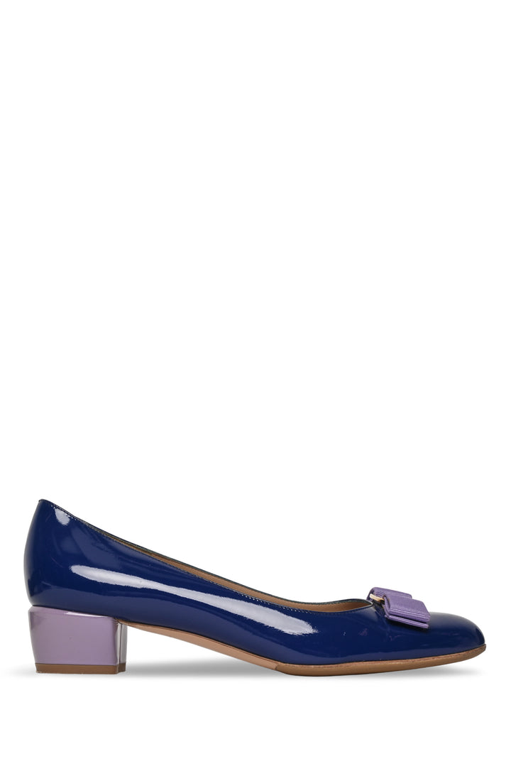 Salvatore Ferragamo Size 8.5 Vara Patent Pumps