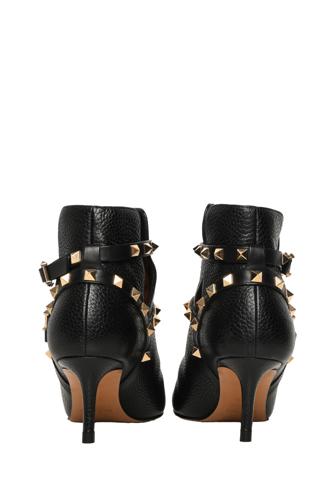 Valentino Size 35.5 Rockstud Pointed-Toe Ankle Boots