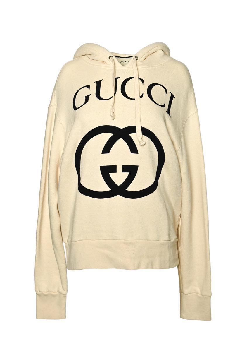 Gucci Size XS Interlocking G Logo Hoodie