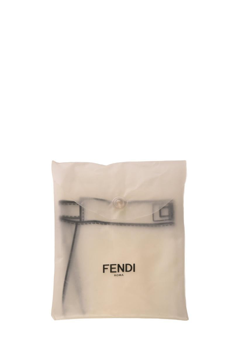 Fendi Mini Peekaboo Woven Top Handle Bag