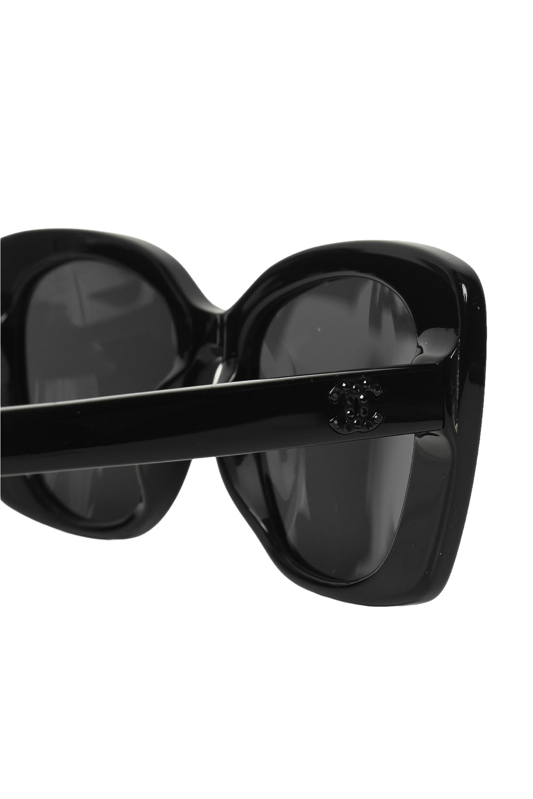Chanel Embellished Logo Square Sunglasses