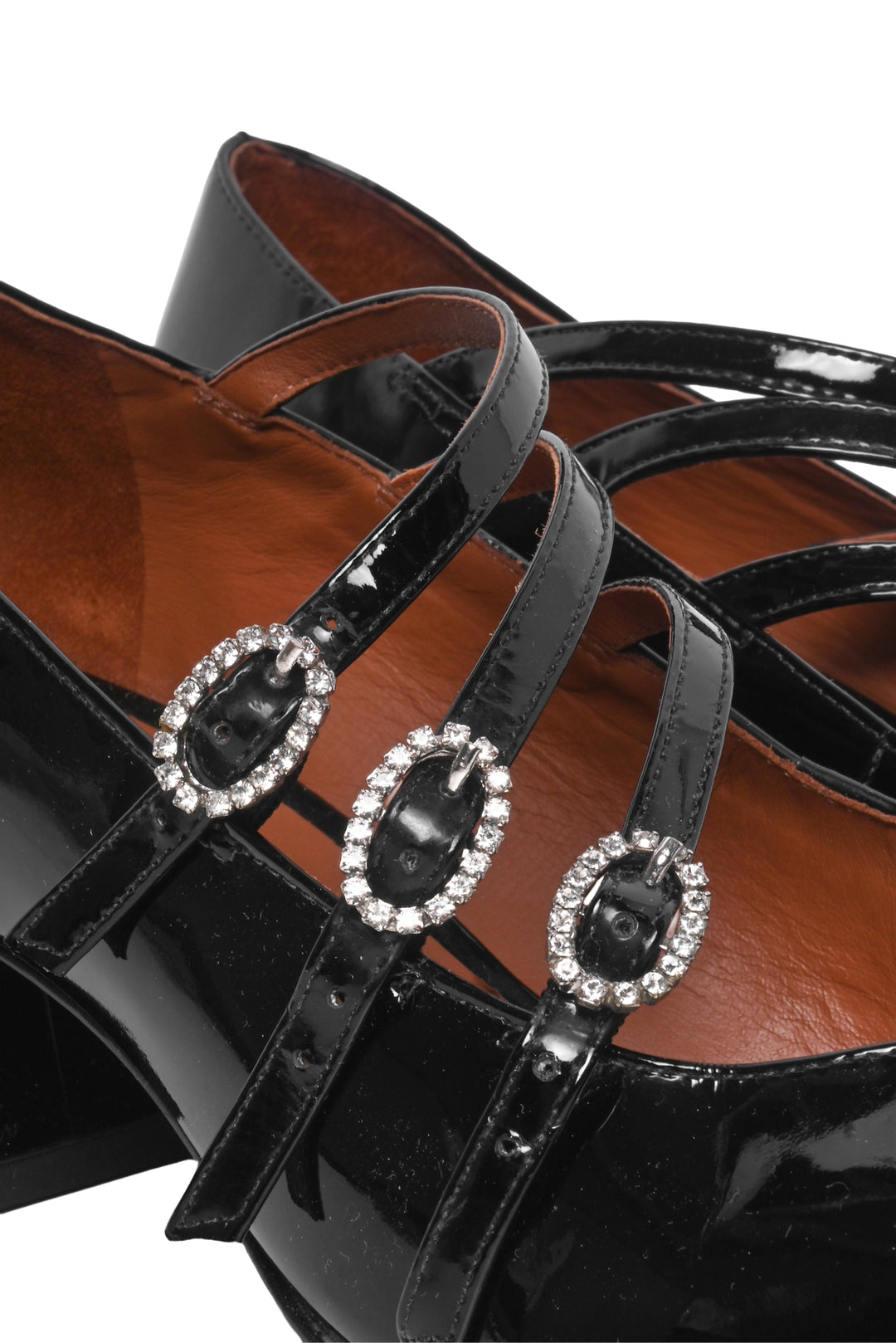 Reformation Size 8.5 Mimi Patent Crystal Mary Jane Pumps