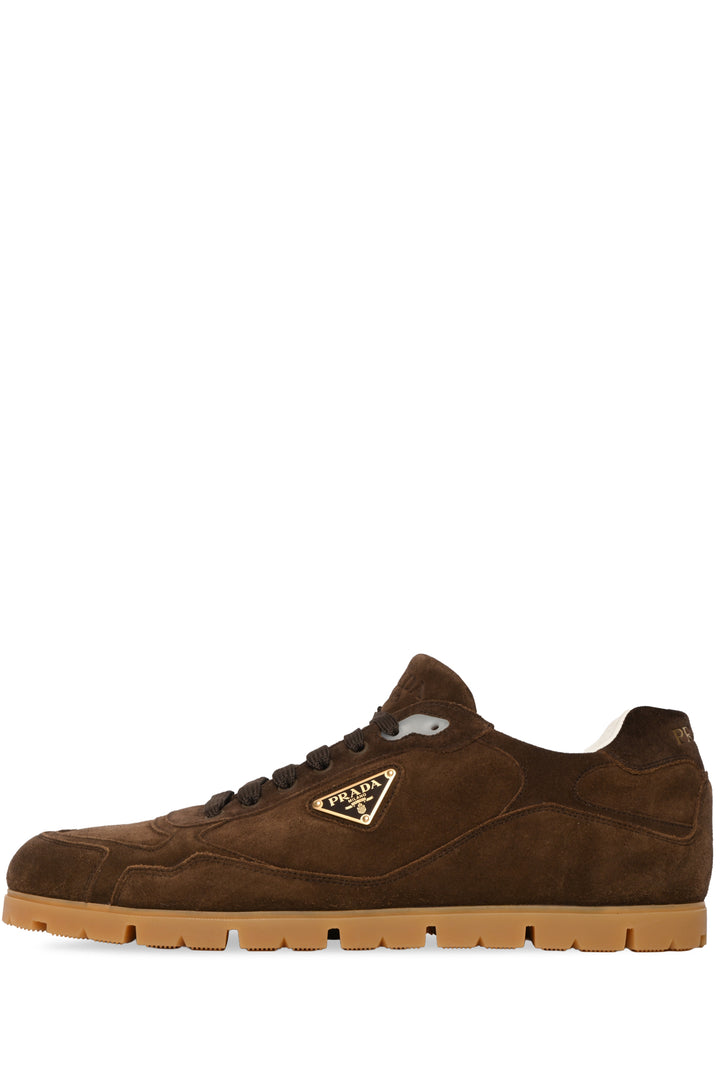 Prada Size 11 Men's Faded Suede Low Top Sneakers