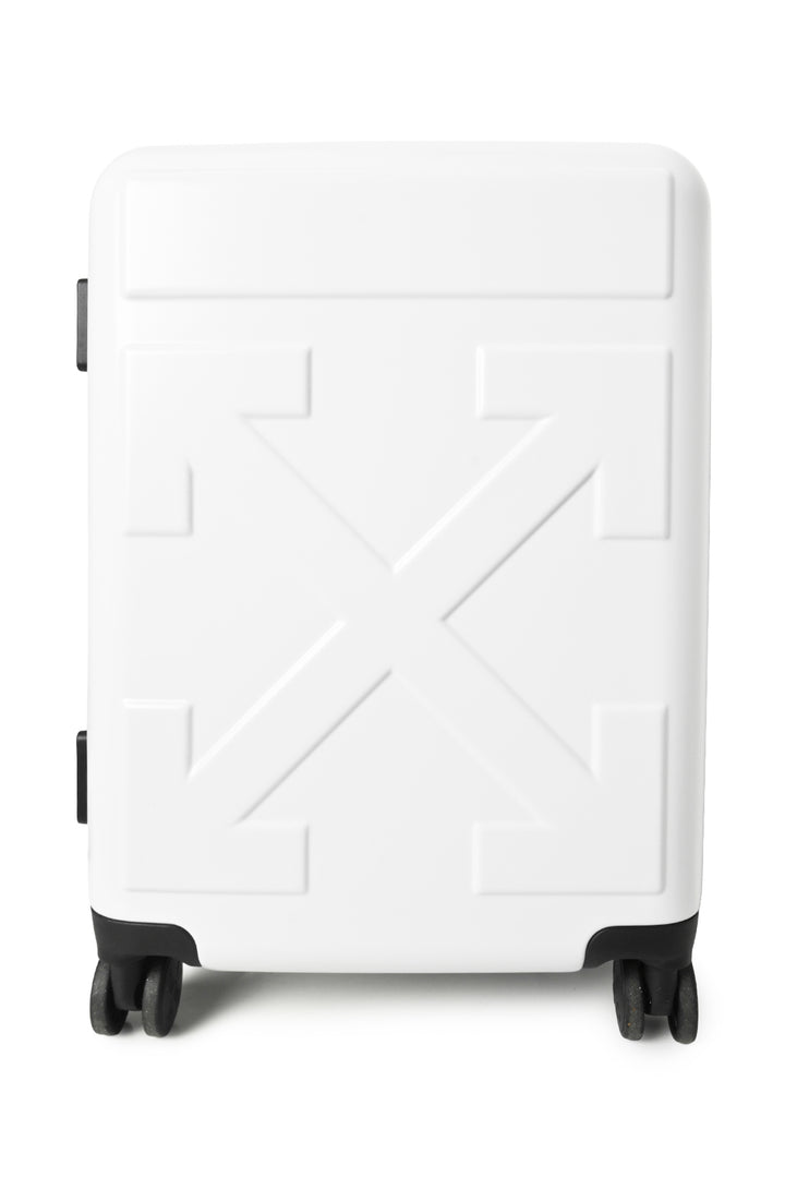 Off White Arrow Trolley Suitcase