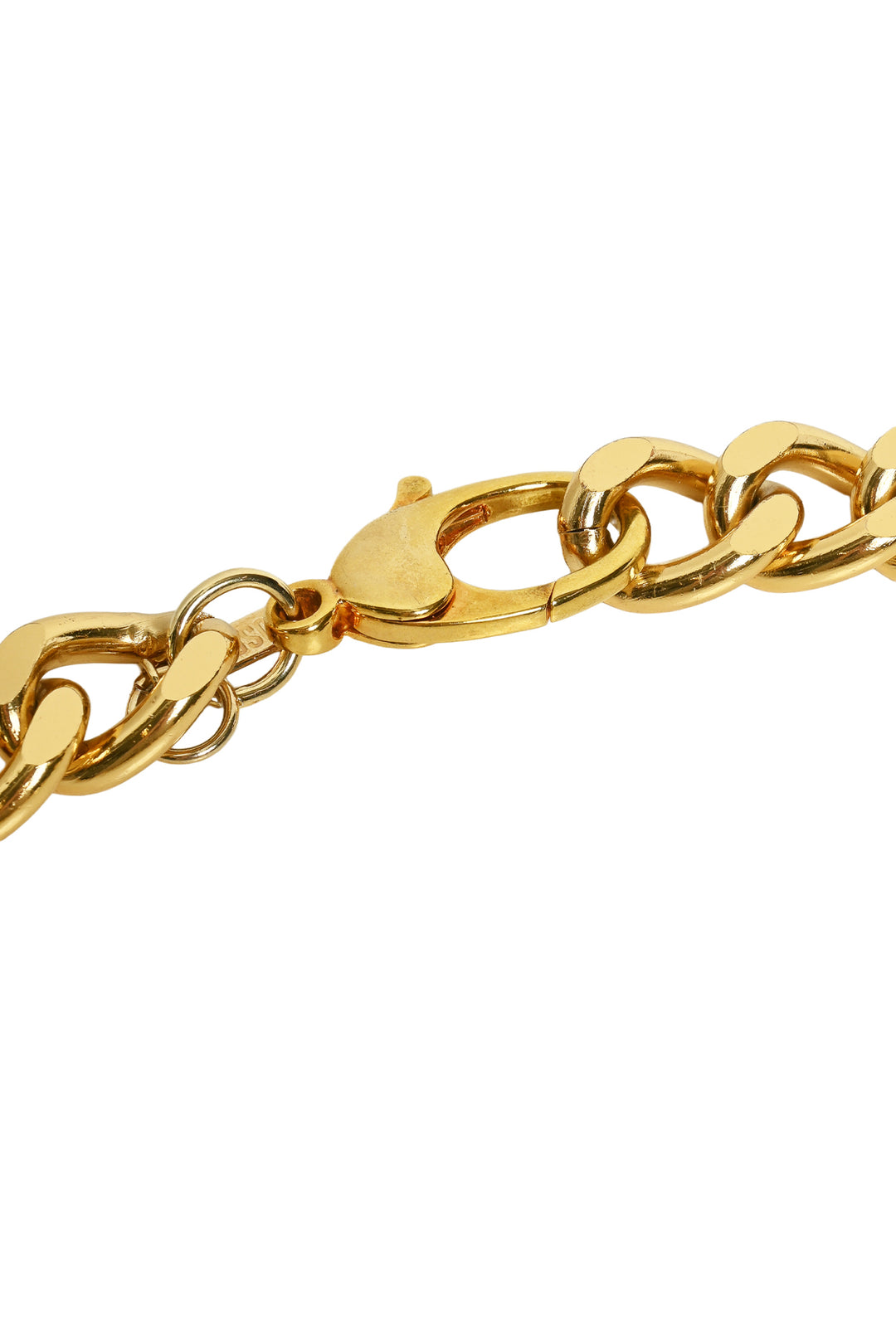 Moschino Size OS Logo Enamel Chain Belt