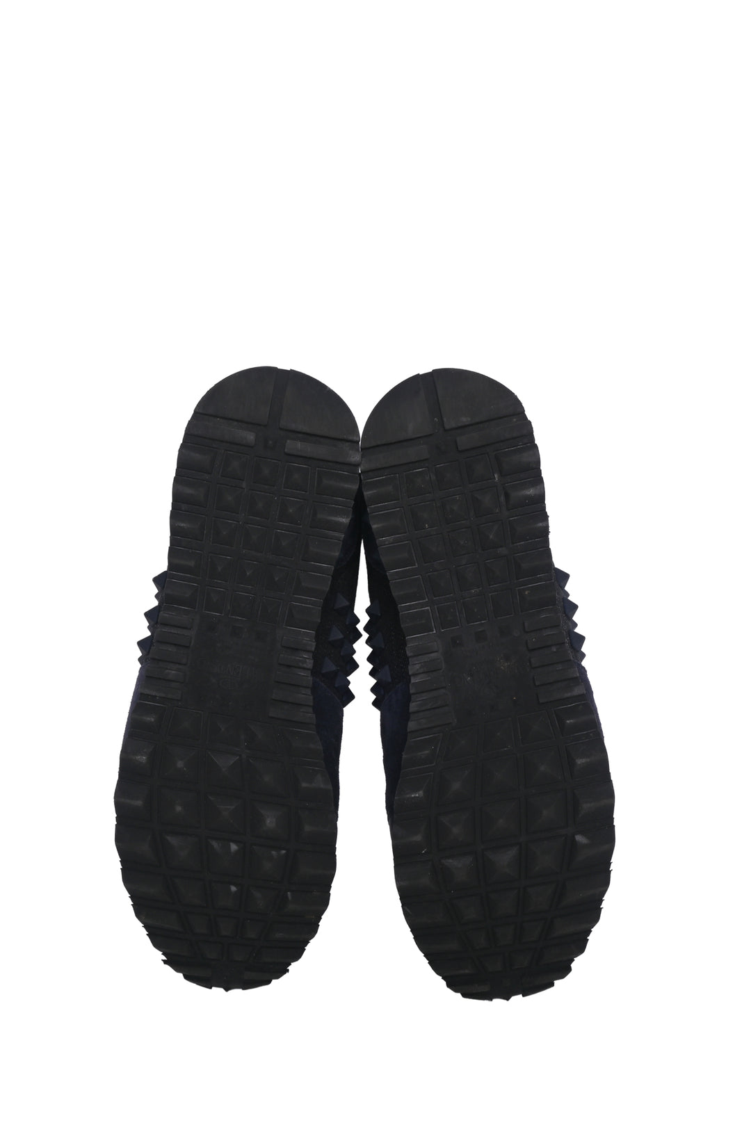 Valentino Size 35.5 Rockstud Denim & Suede Sneaker