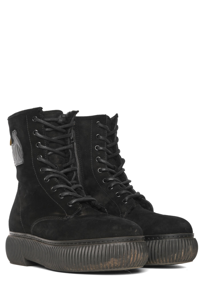 Lanvin Size 39 Arpege Shearling Lined Boots