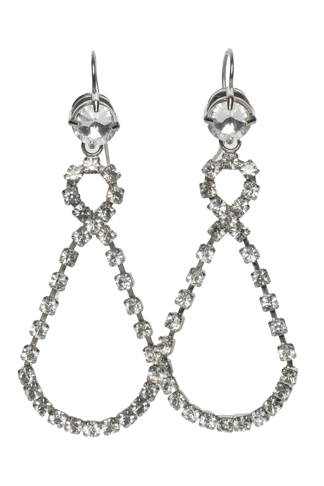 Miu Miu Crystal Drop Earrings