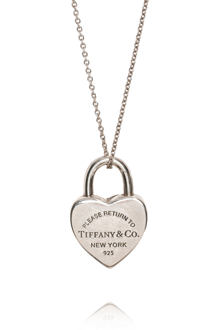 Tiffany & Co Return To Tiffany Heart Lock Charm Necklace