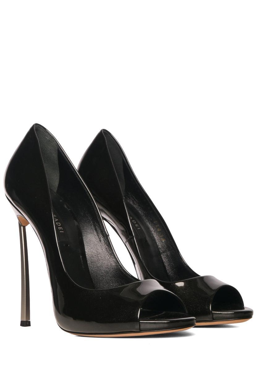 Casadei Size 8 Peep Toe Blade Pumps