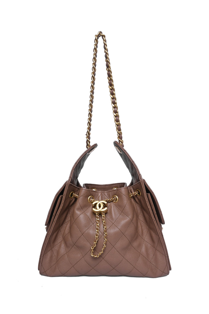 Chanel Grained Calfskin Quilted Small 25 Hobo