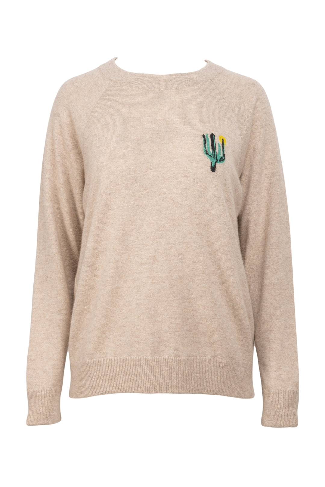 Queene and Belle Size S Cactus Knit Cashmere Sweater