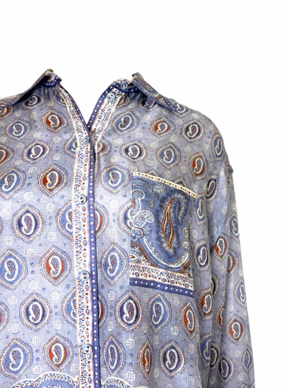 Zimmermann Size 4 Vitali Relaxed Silk Blouse