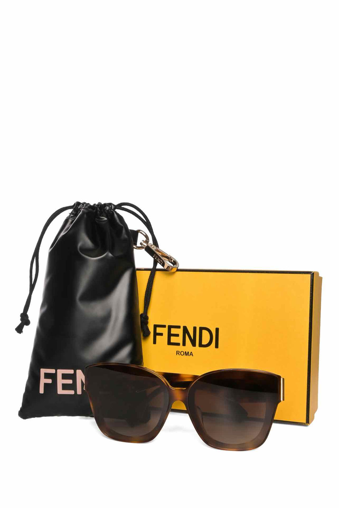Fendi First Square Tortoise Sunglasses