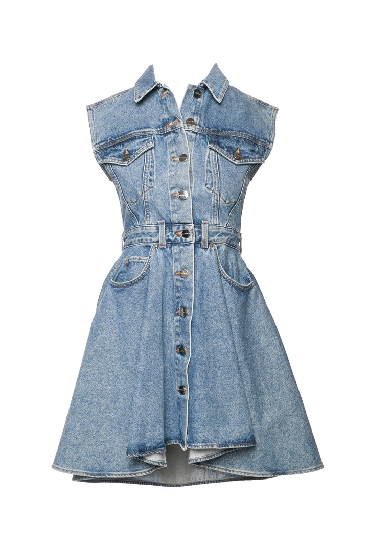 Gold Sign Size XS Denim Dress