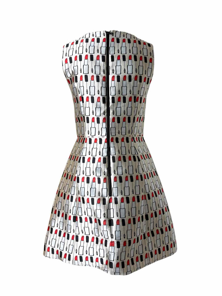 Alice + Olivia Size 8 Lipstick Print Dress