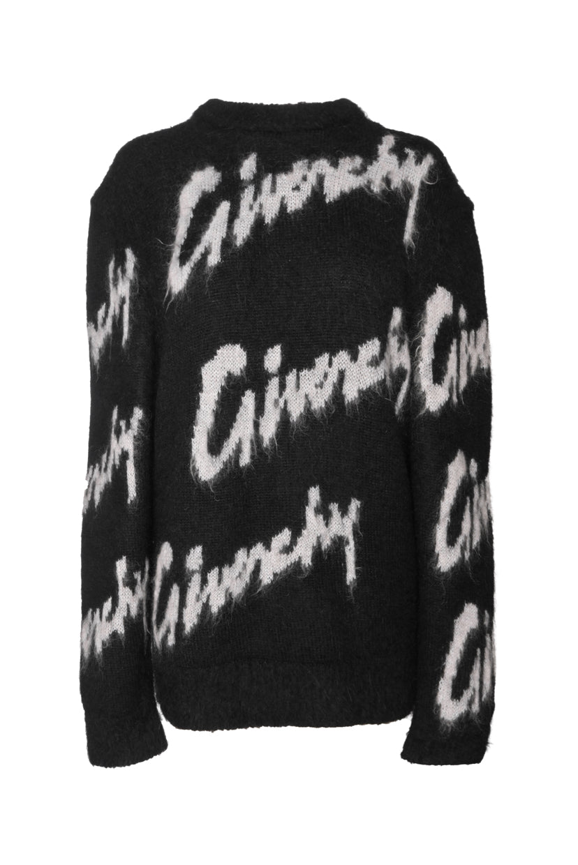 Givenchy Size XL Mohair & Wool Intarsia Sweater