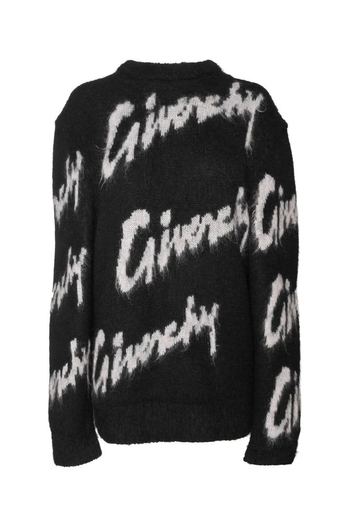Givenchy Size XL Mohair & Wool Intarsia Sweater