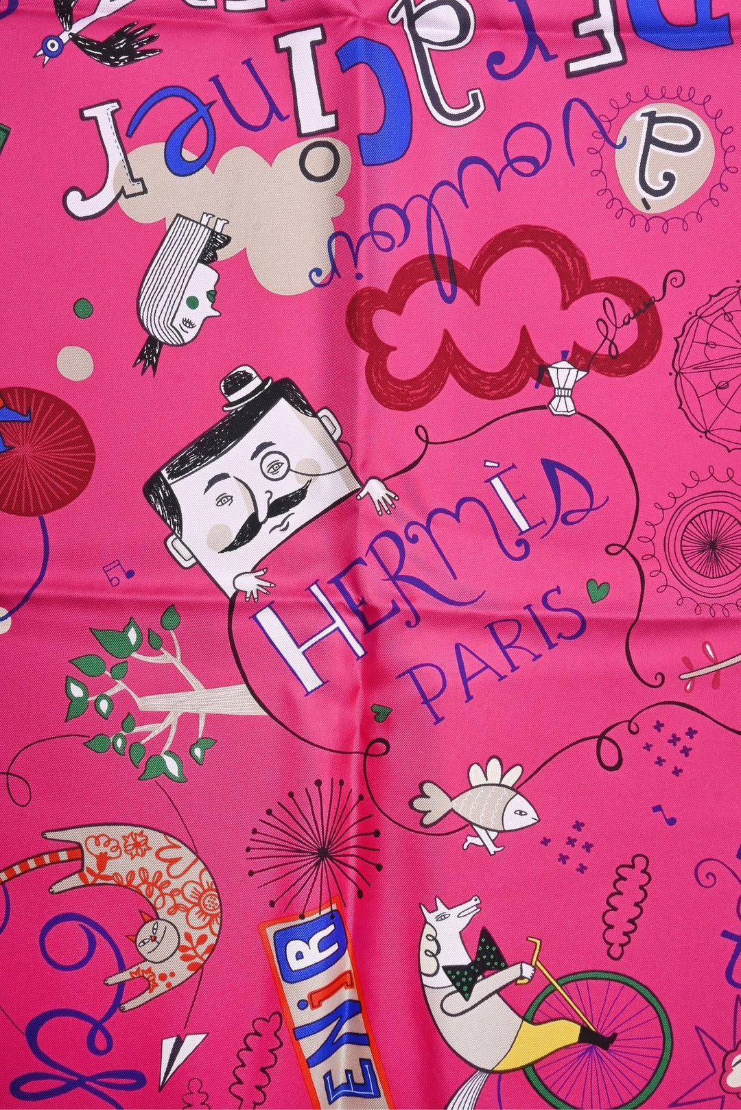 Hermes 'Les Confessions' Silk Scarf