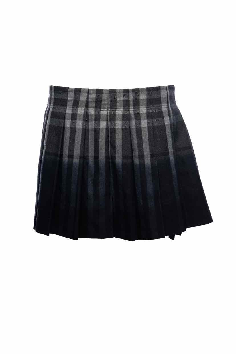 Burberry Size 6 Ombre Plaid Mini Skirt