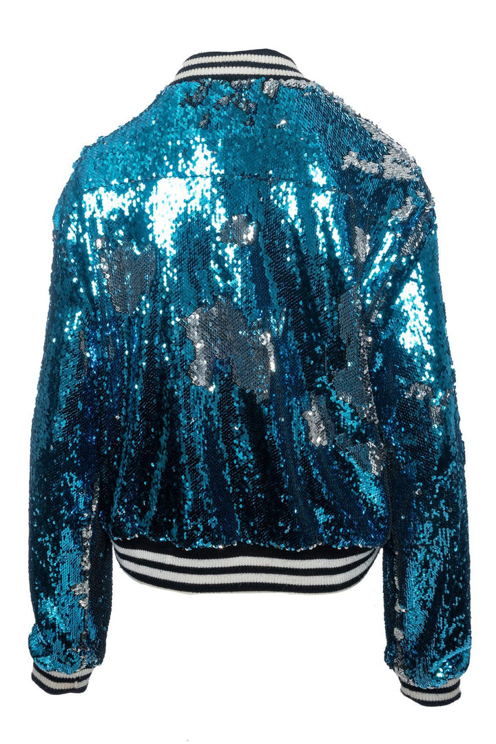 Greta Constantine Size 6 Bruce Sequin Varsity Jacket