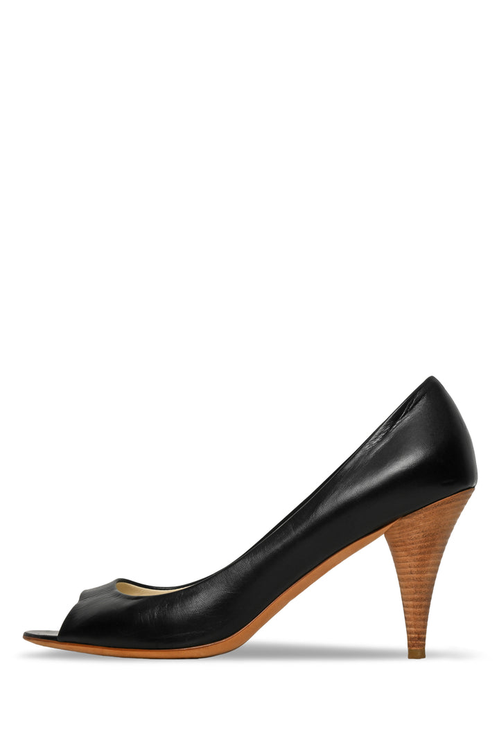 Miu Miu Size 41 Peep Toe Pumps
