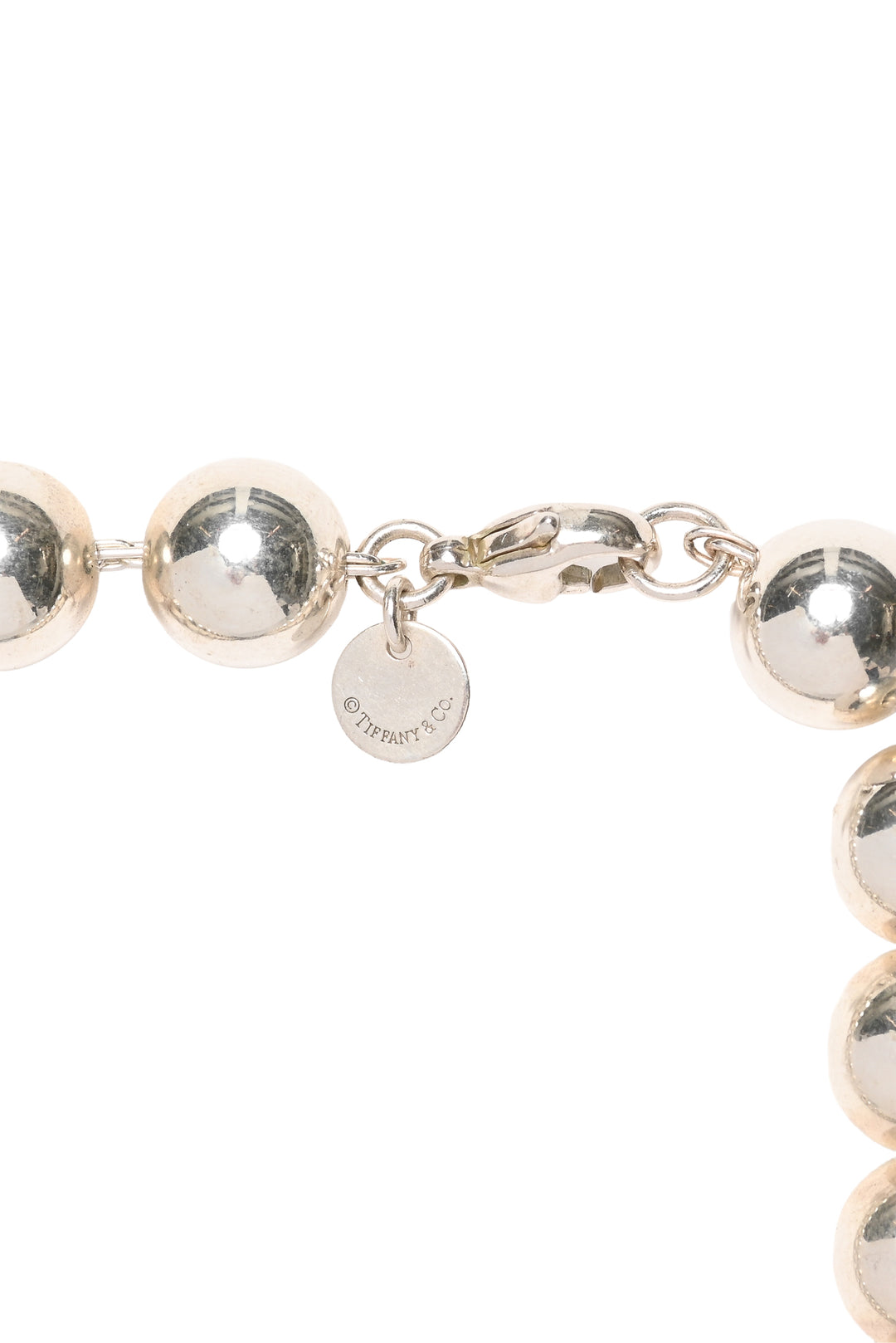 Tiffany & Co Sterling Silver HardWear 10mm Ball Necklace