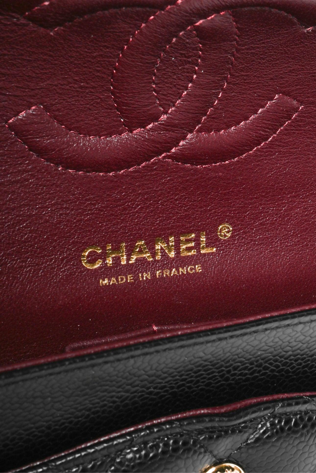 Chanel 2015-2016 Medium Quilted Caviar Classic Double Flap Shoulder Bag