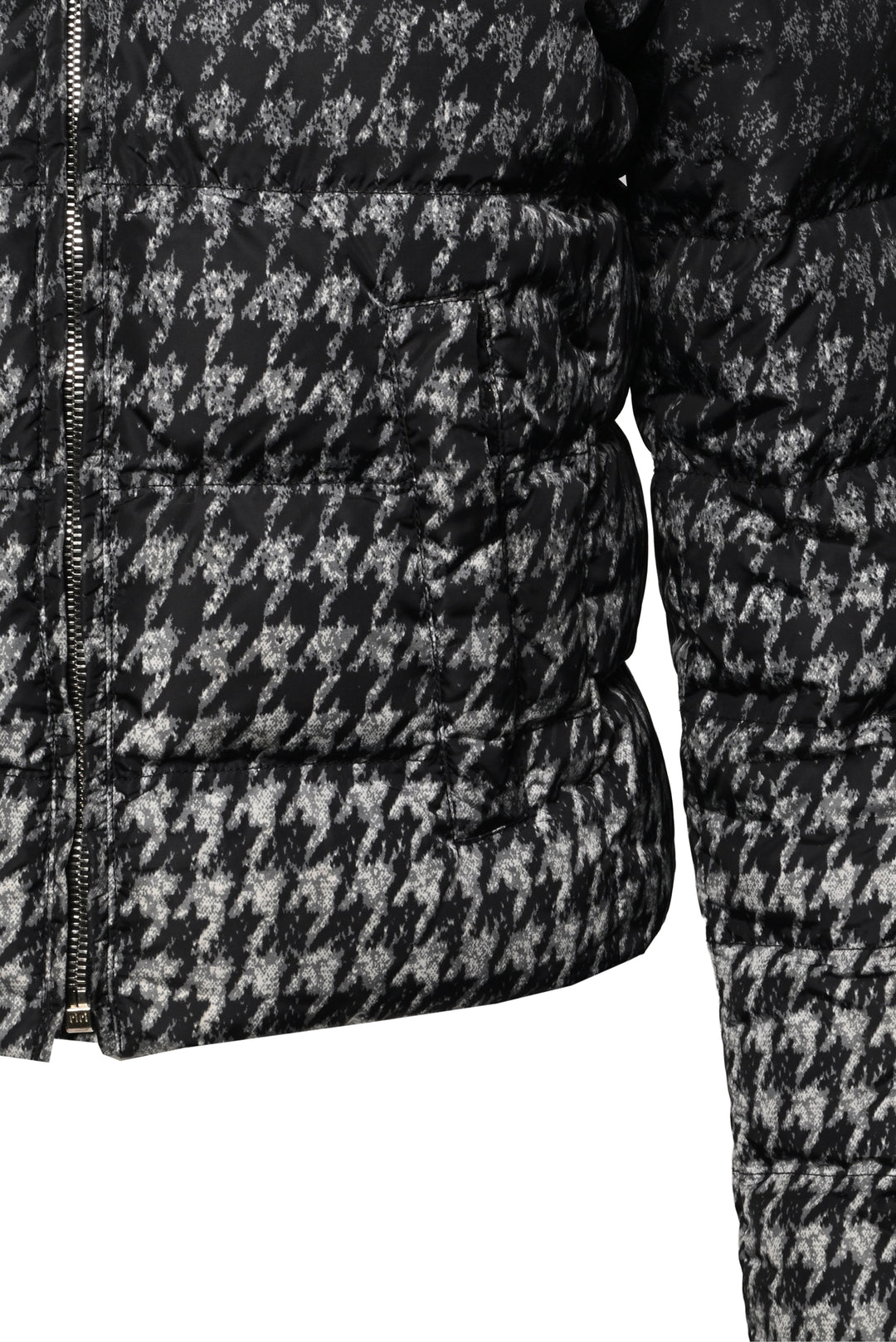 Prada Size 40 2014 Houndstooth Puffer Jacket