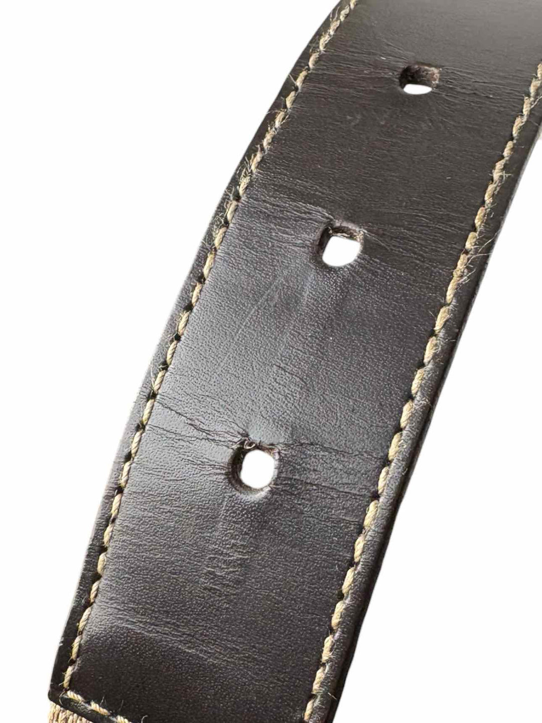 Gucci GG Monogram Canvas/Leather Reversible Size 31 Belt