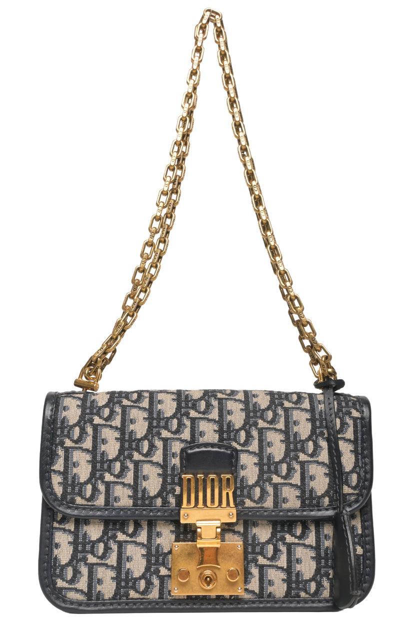 Dior 2018 Oblique DiorAddict Wallet On Chain Shoulder Bag