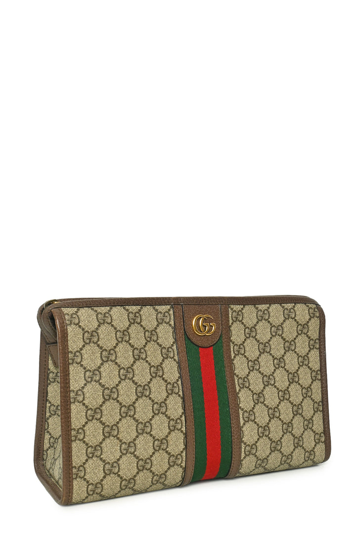 Gucci GG Supreme Web Ophidia Clutch