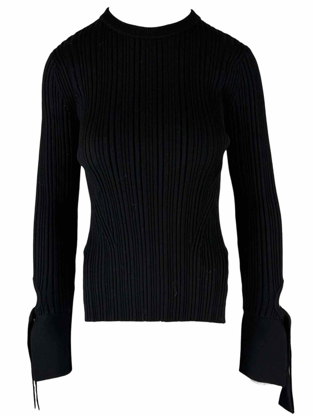 3.1 Phillip Lim Size XS Variegated Rib Long Sleeve Cuffed Crewneck Tops