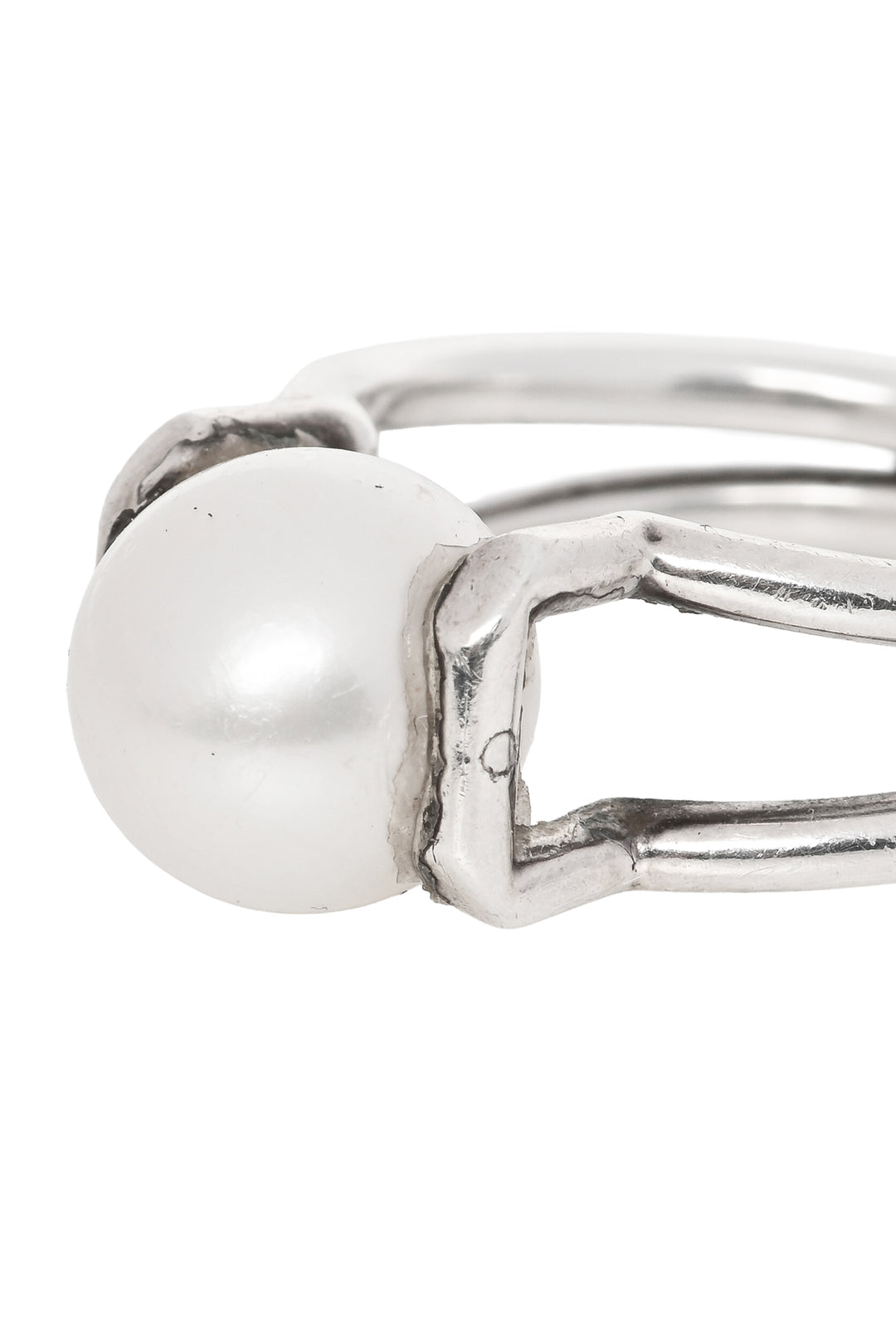 Tiffany & Co Size 8 Silver Freshwater Pearl Ring