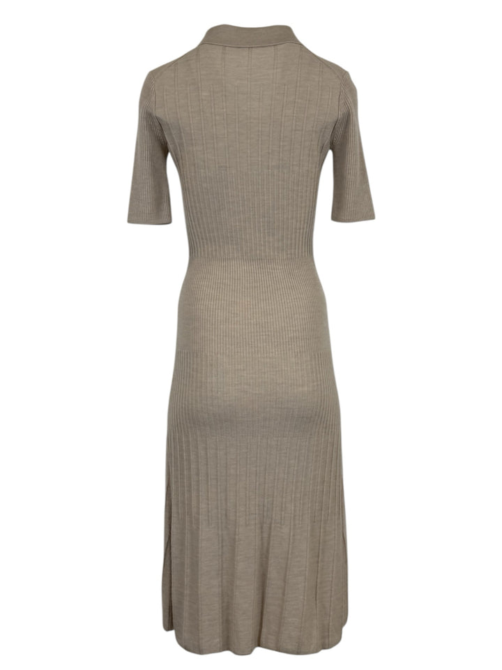 Joseph Size XXS Ribbed Knit Wool Midi Dress