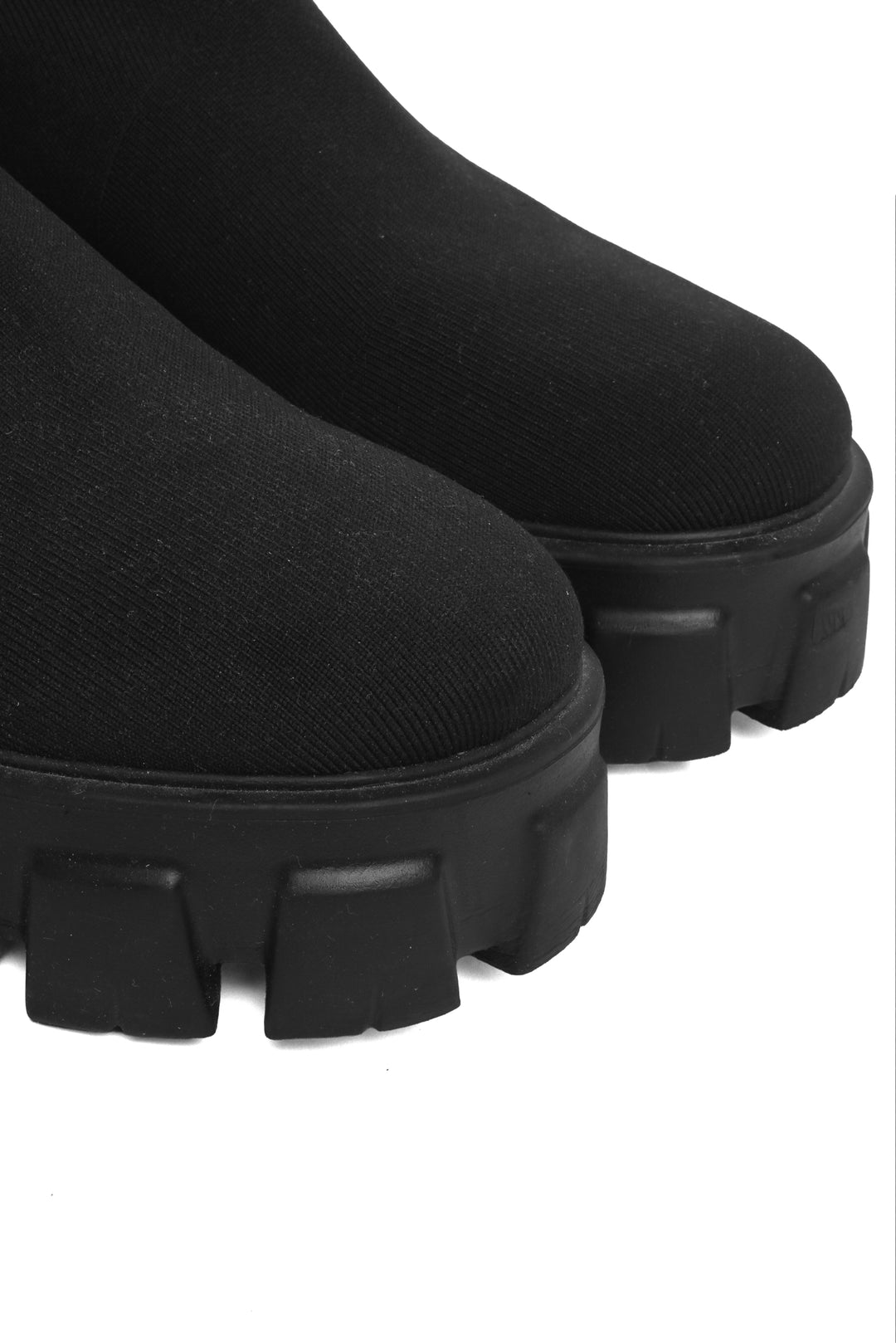 Prada Size 38.5 Monolith Lug Sole Knit Booties