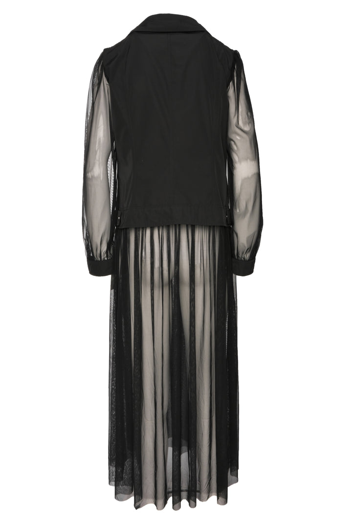 Herno Size 44 Semi Sheer Biker Style Coat