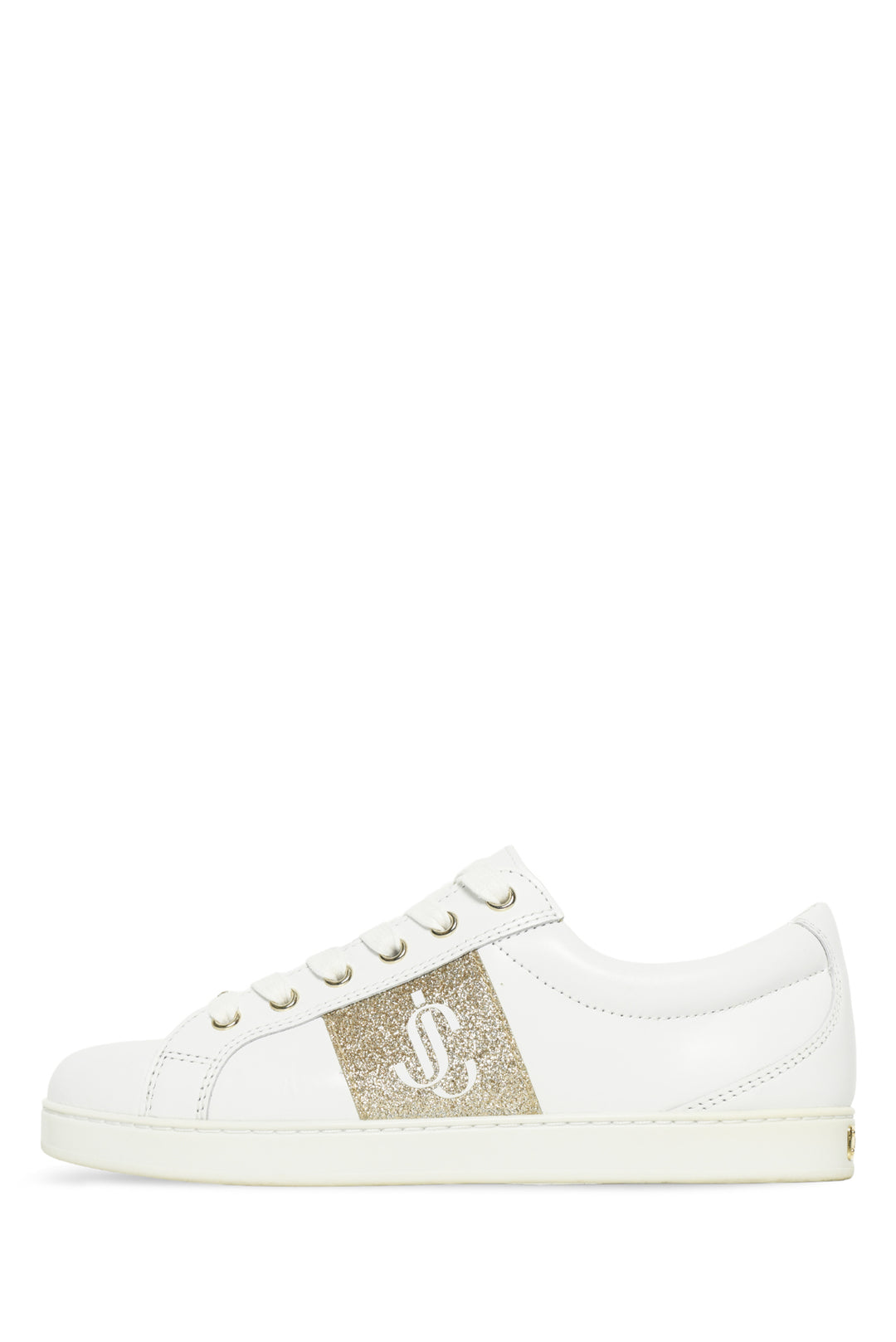 Jimmy Choo Size 36.5 Glitter Logo Sneakers