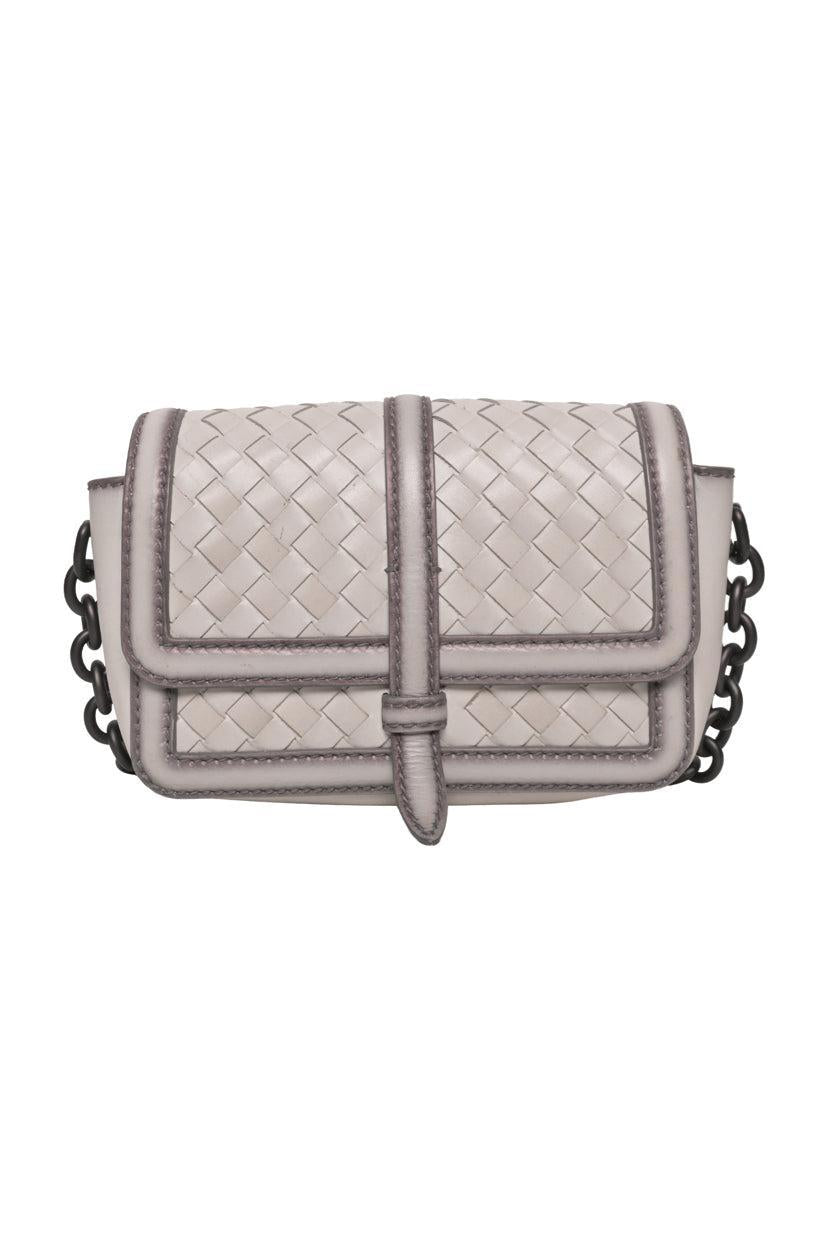 Bottega Veneta Mini Flap Intrecciato Shoulder Bag