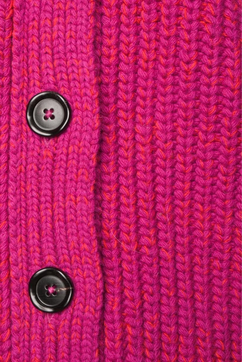 Marni Size 40 Distressed Wool Knit Cardigan