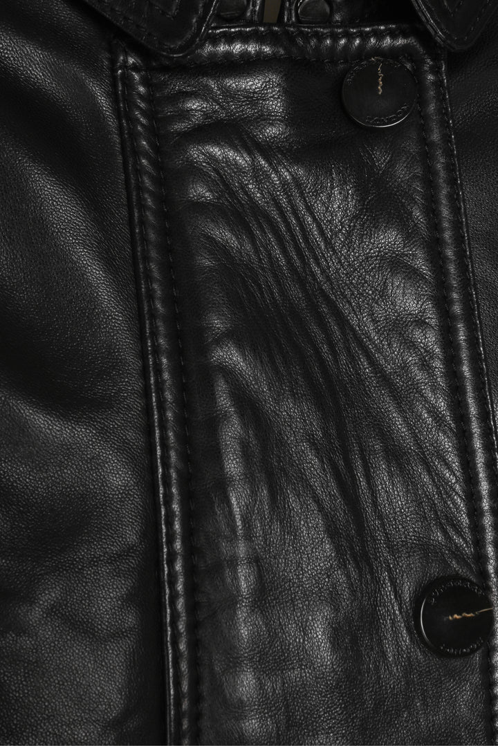 Burberry London Size 6 Lambskin Leather Jacket