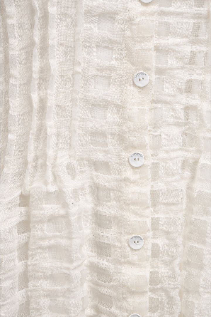 Cult Gaia Size XL Pernille Checked Sheer Maxi Dress