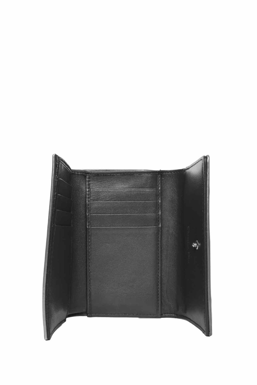 Dior 2016 Diorama Metallic Trifold Wallet
