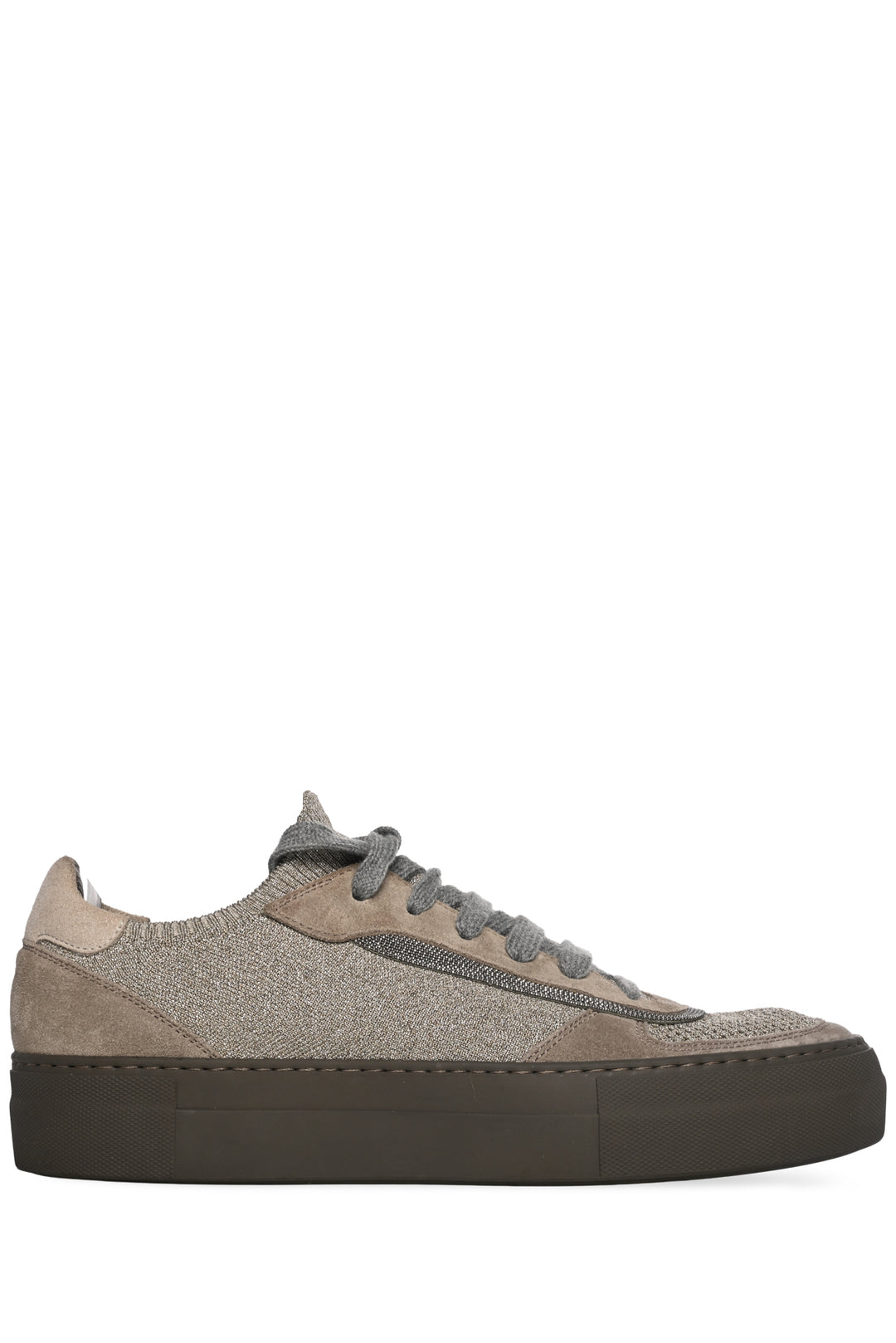 Brunello Cucinelli Size 41 Monili Glitter Sneaker