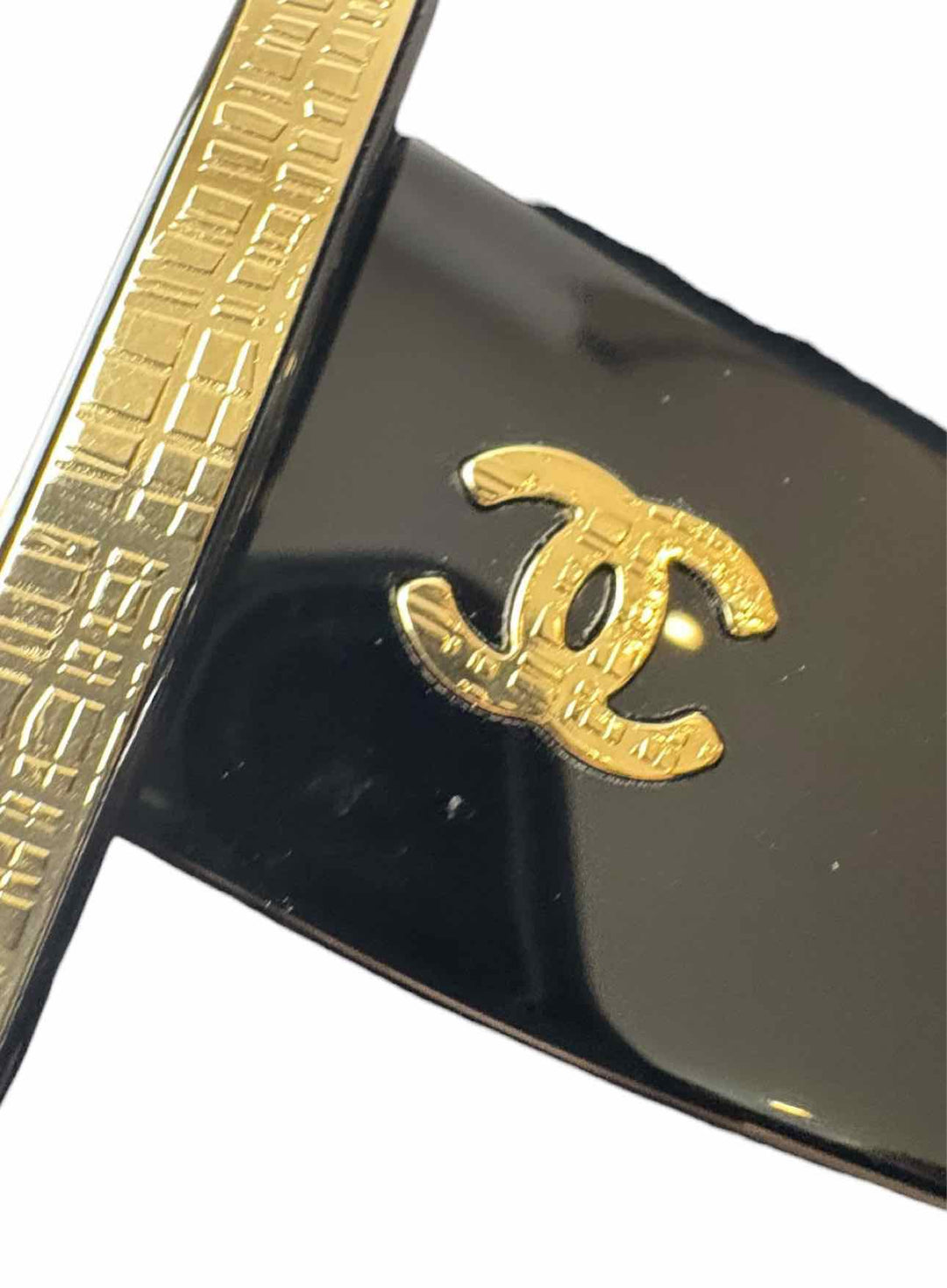 Chanel Black Rectangle Sunglasses Eyewear