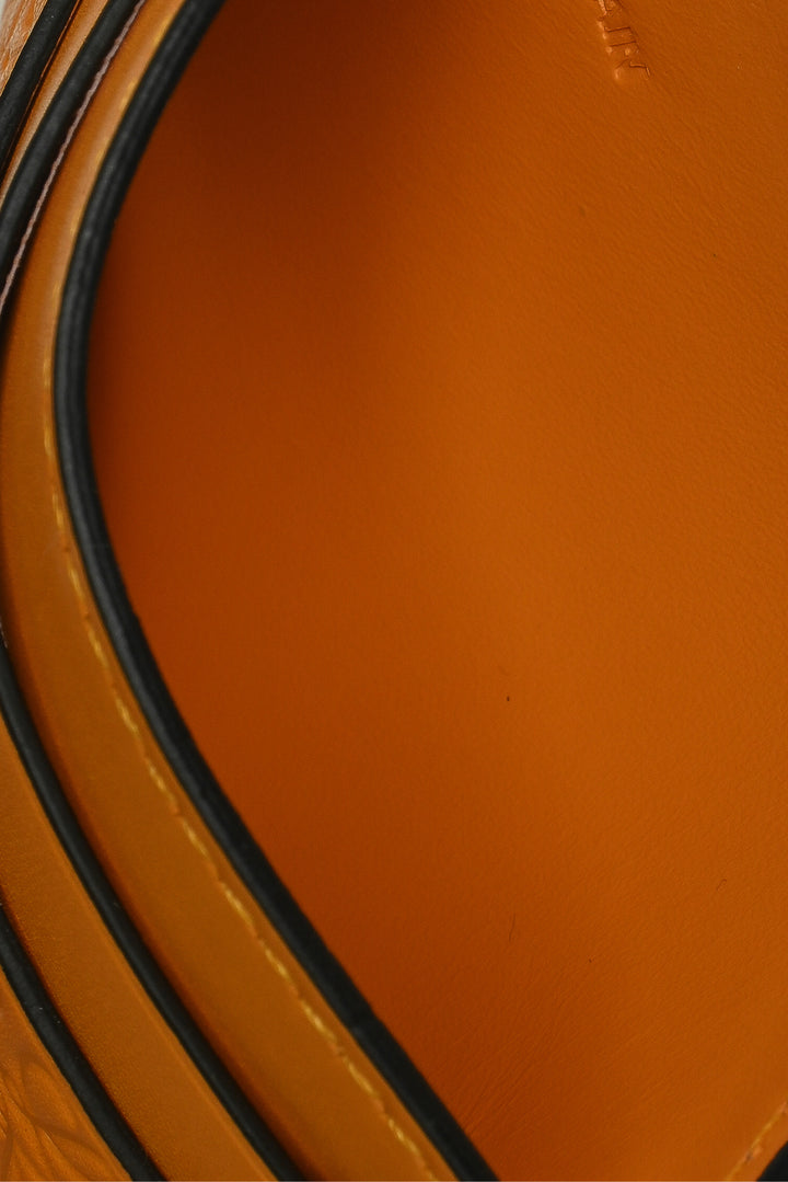 Loewe Repeat Anagram Embossed Leather Card Holder Wallet