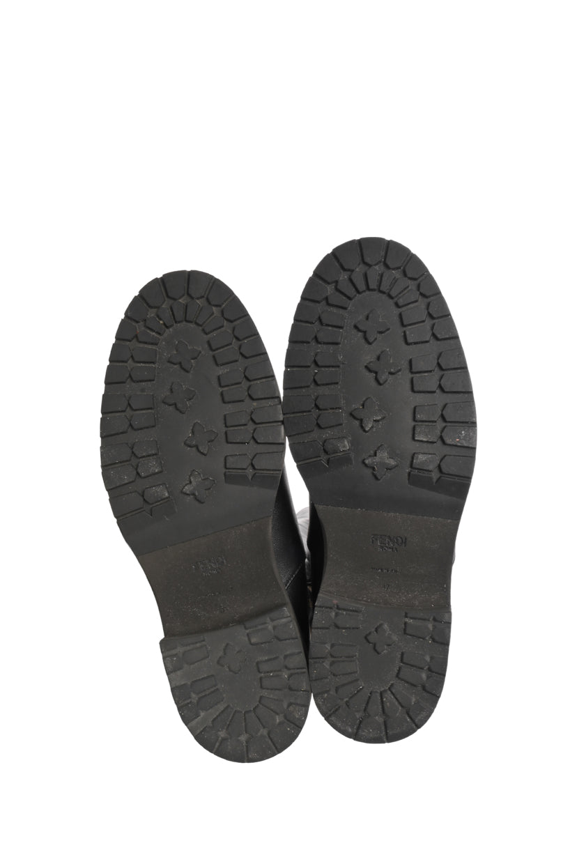 Fendi Size 37 Rockoko FF Zucca Over The Knee Boots