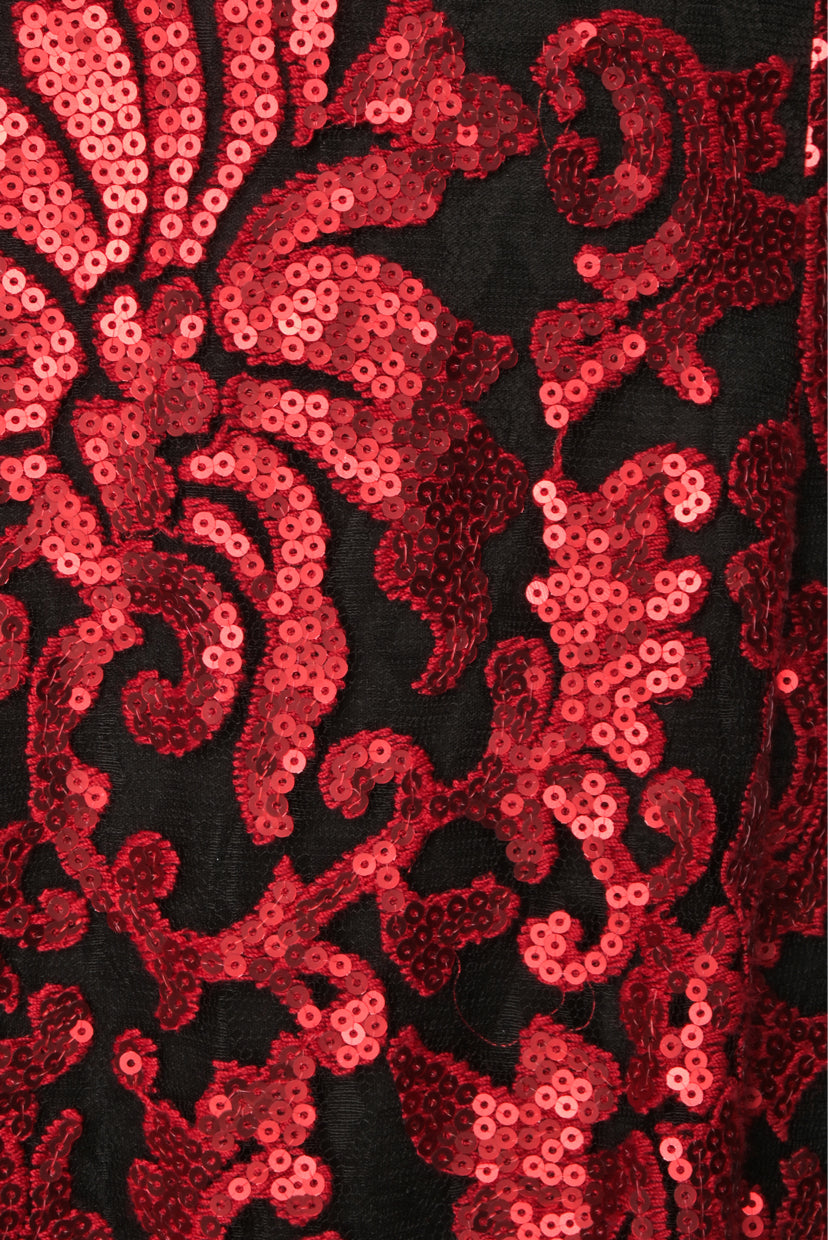 Tadashi Shoji Size 8 Sequin High Neck Sleeveless Gown