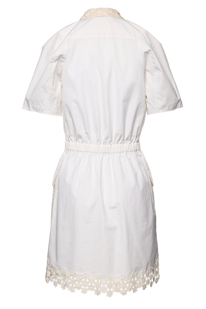 Joseph Size 36 Bradley Cotton Eyelet Shirt Dress